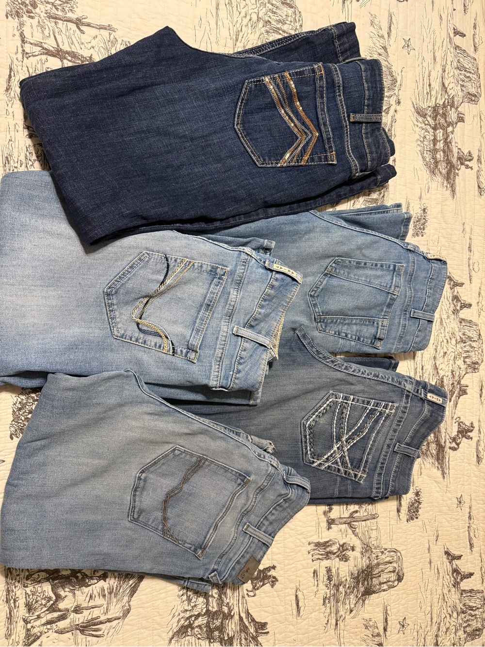 Ariat Women's Boot Cut Jeans - Various Blue Washes 31 L Trouser Bootcut - Picture 2 of 2